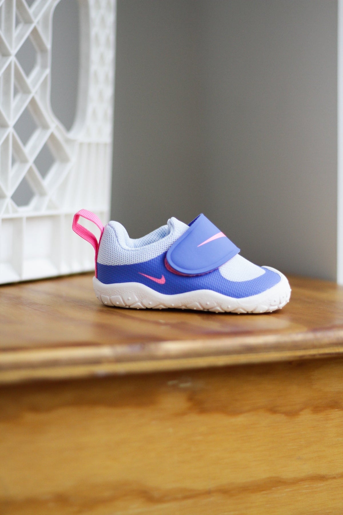 NIKE SWOOSH 1 ESSENTIAL (TD) "MEDIUM BLUE/PINK GLOW-HYDROGEN BLUE"
