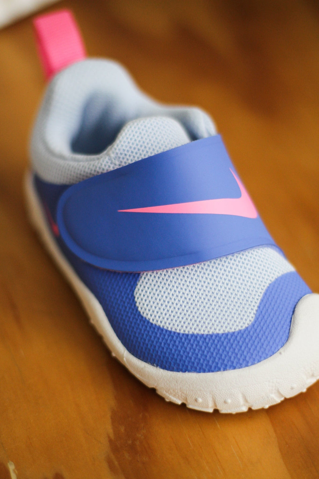 NIKE SWOOSH 1 ESSENTIAL (TD) "MEDIUM BLUE/PINK GLOW-HYDROGEN BLUE"