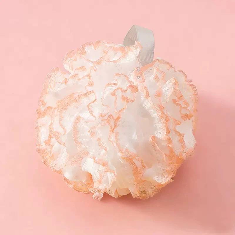 Large Lace Bath Pouf Ultra‑Soft Shower Ball, Durable Quick‑Drying